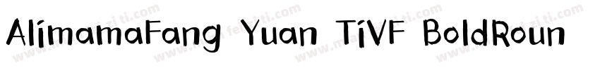 AlimamaFang Yuan TiVF BoldRound字体转换